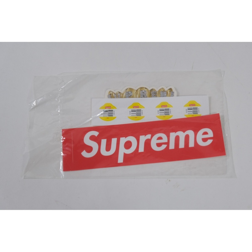 Supreme Sticker Pack SS19 Red Gold Box Logo Grill Fronts Streetwear Decal